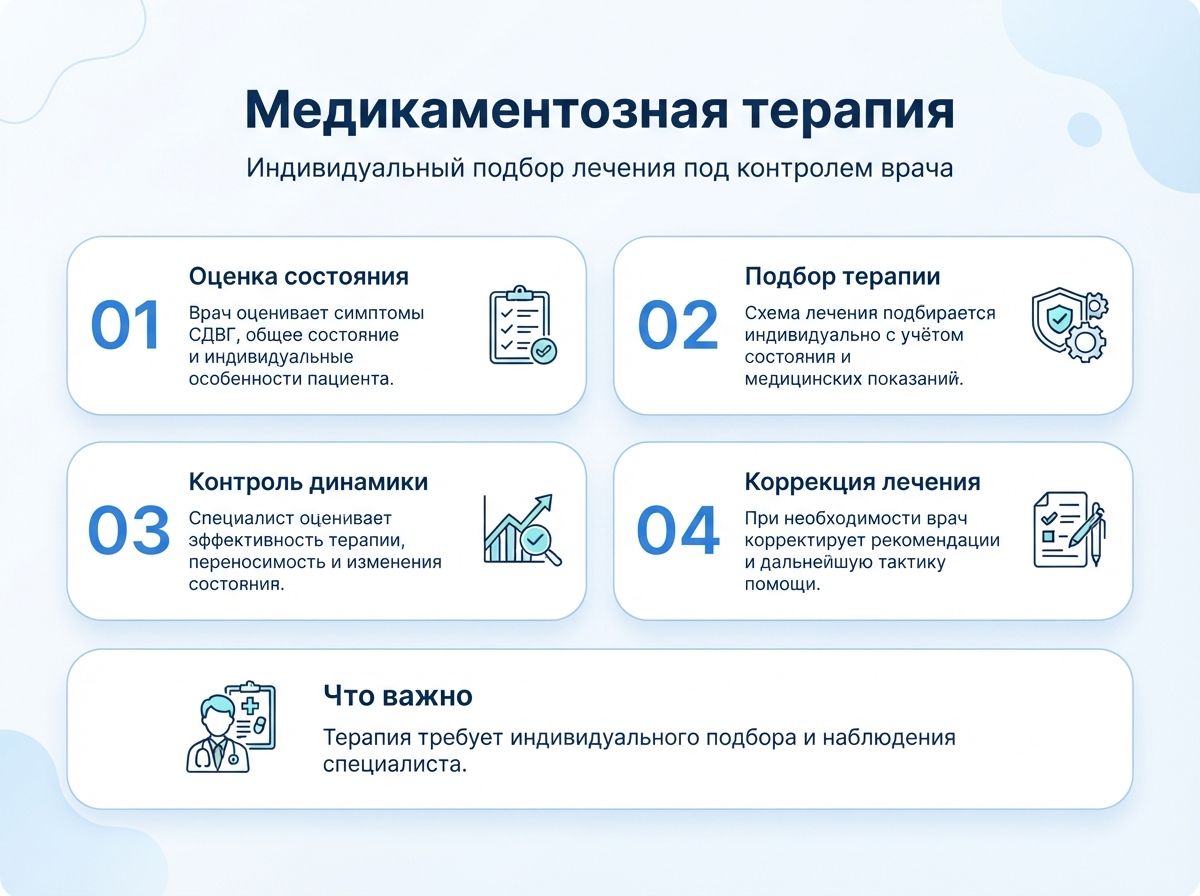 Лечение СДВГ в Изобильном у детей и взрослыхинфографика